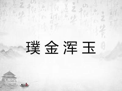 璞金浑玉