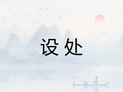 设处