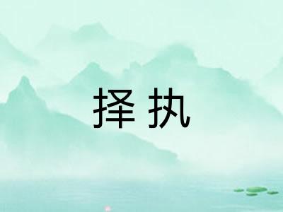 择执