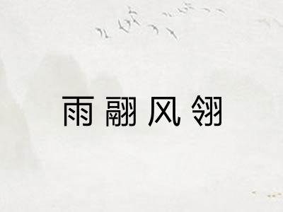 雨翮风翎