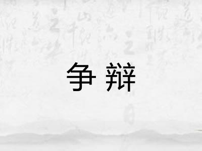 争辩