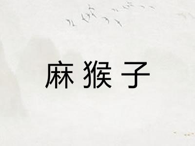 麻猴子
