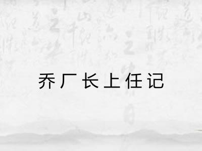 乔厂长上任记