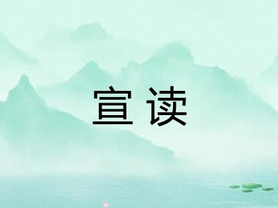 宣读