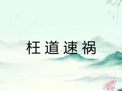 枉道速祸