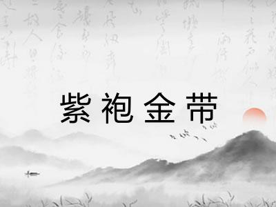 紫袍金带