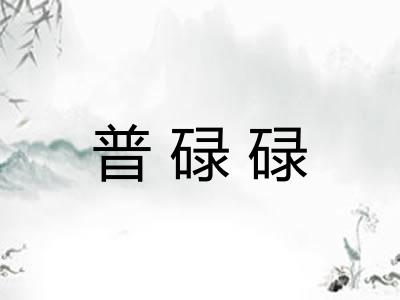 普碌碌