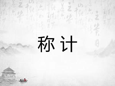 称计