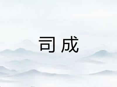 司成