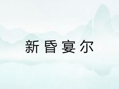 新昏宴尔