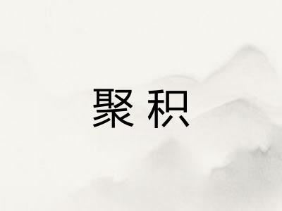 聚积