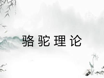 骆驼理论