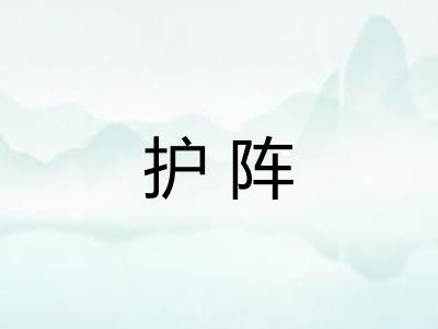 护阵