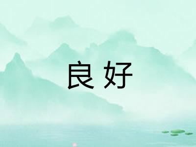 良好