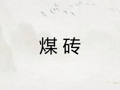 煤砖