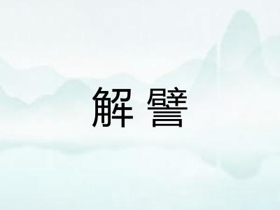 解譬
