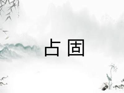 占固