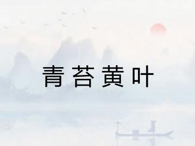青苔黄叶