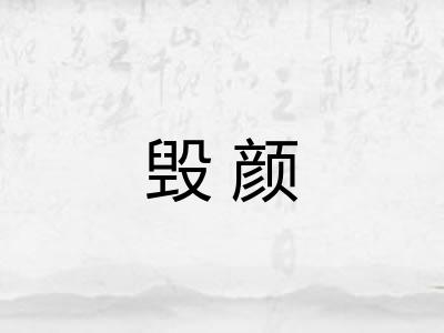 毁颜