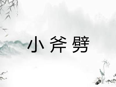 小斧劈