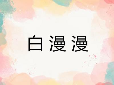 白漫漫