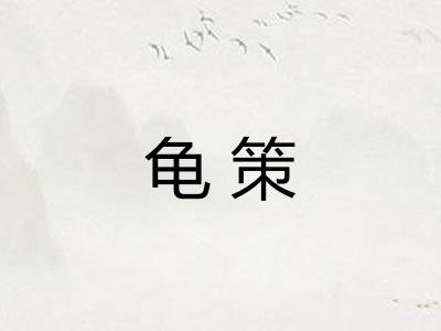 龟策