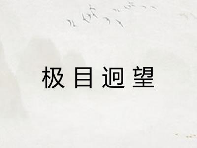 极目迥望