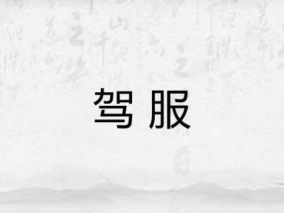 驾服