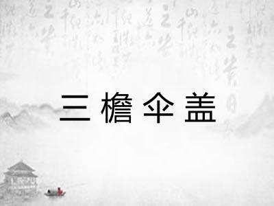 三檐伞盖