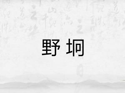 野坰