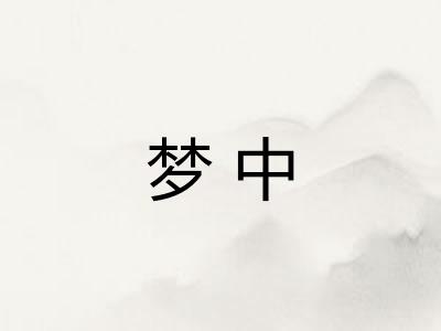 梦中