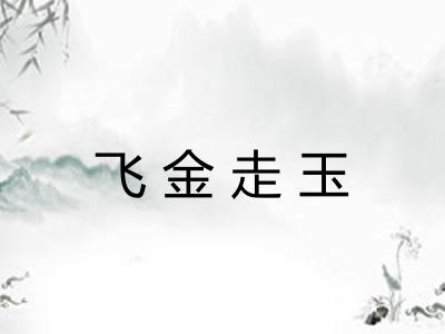 飞金走玉