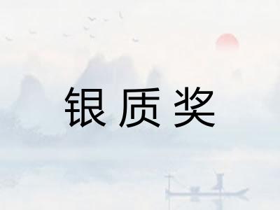 银质奖