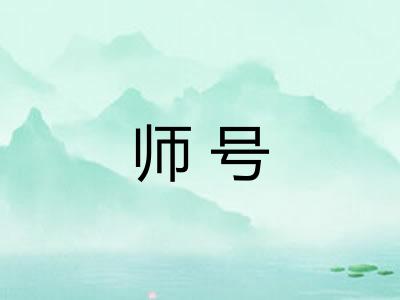 师号