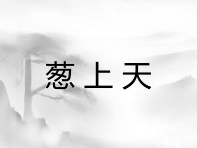 葱上天