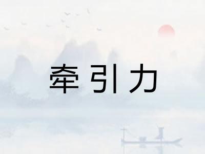牵引力