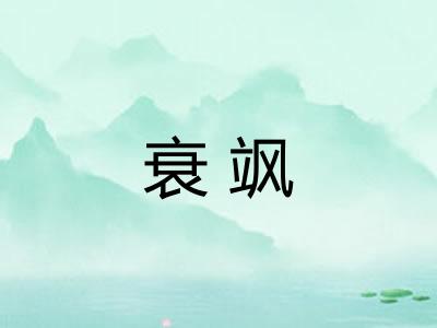 衰飒