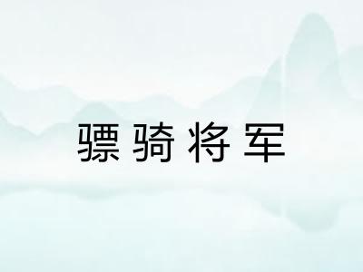 骠骑将军