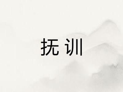 抚训