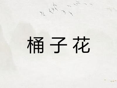桶子花