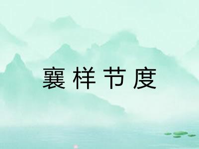 襄样节度