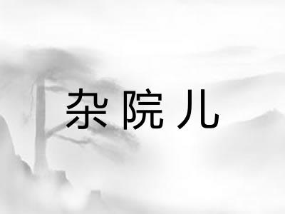 杂院儿