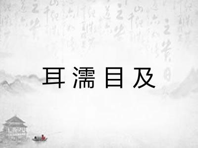 耳濡目及