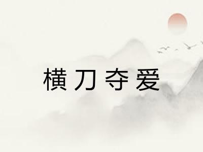 横刀夺爱
