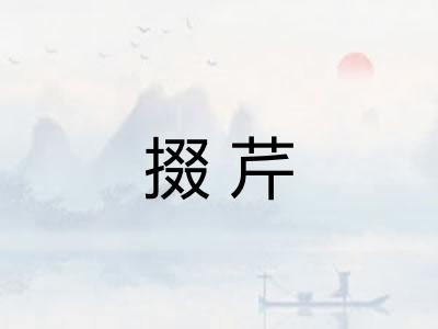 掇芹