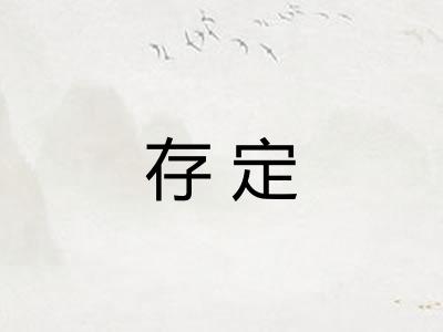 存定