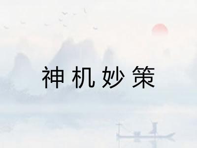神机妙策
