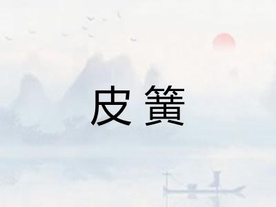 皮簧