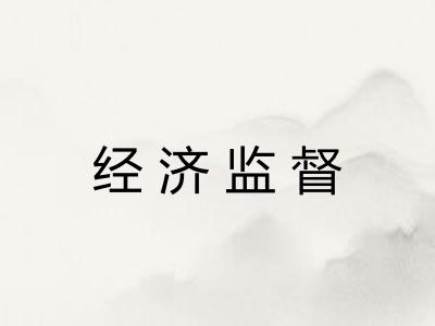 经济监督