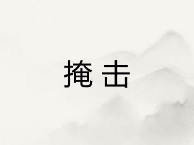 掩击